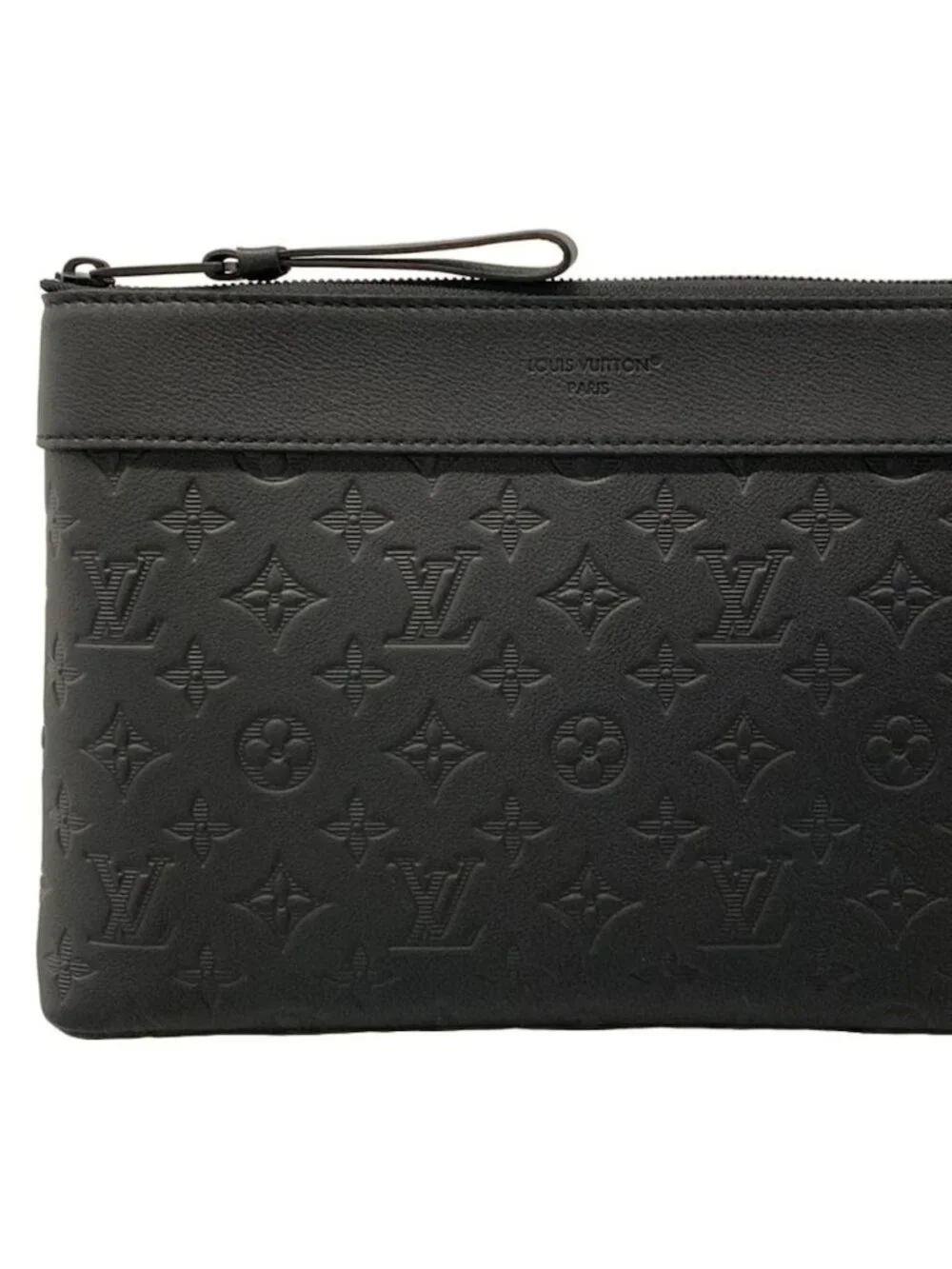 LOUIS VUITTON Pochette Voyage Supr. M82545 Noir Monogram Shadow Mens Clutch Bag